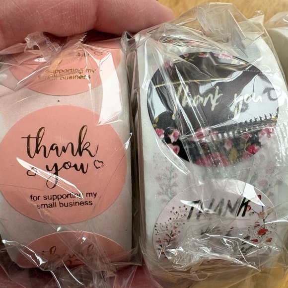 Thank You Stickers 500 choice of design - Picture 3 of 4